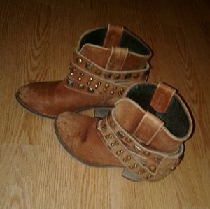 Corral Brown Bootie Studded Boot